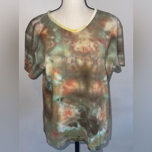 Ribbed Tee Ice Dye